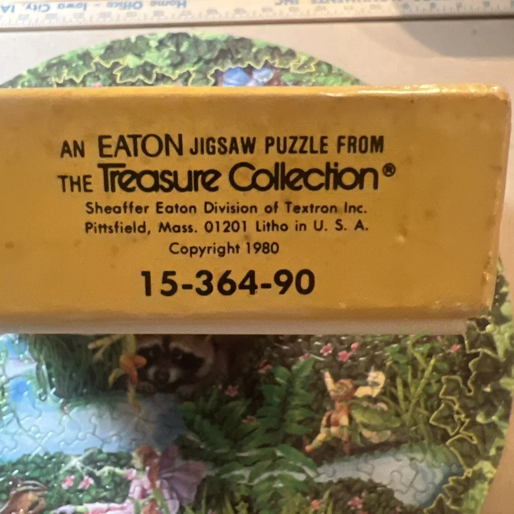Vintage‎ Eaton Round Jigsaw Puzzle 500 Pcs Fantasia 1980 Complete